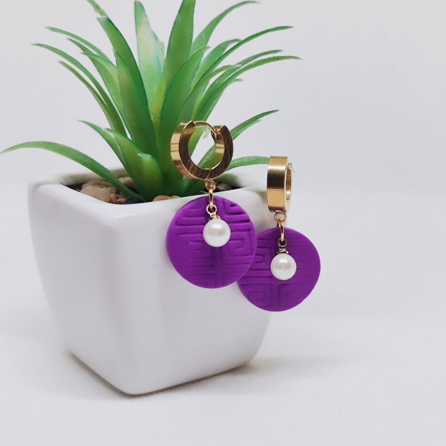 "Meander" Statement earrings