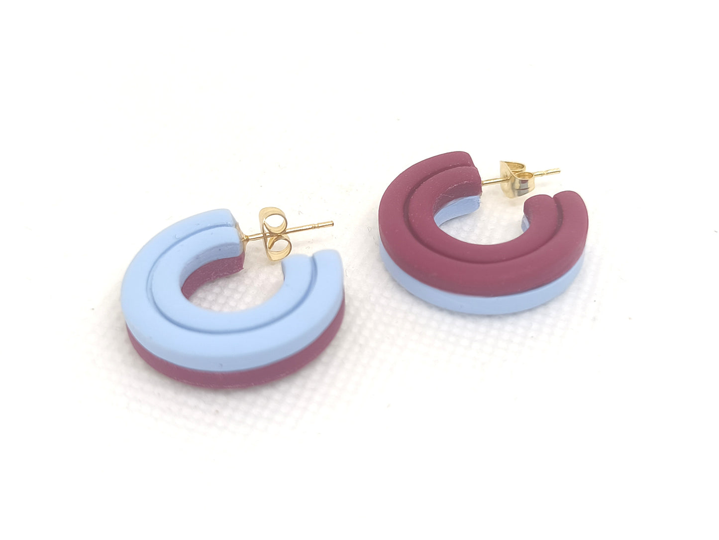 Velour Hoops | Timeless Two-Tone Earrings