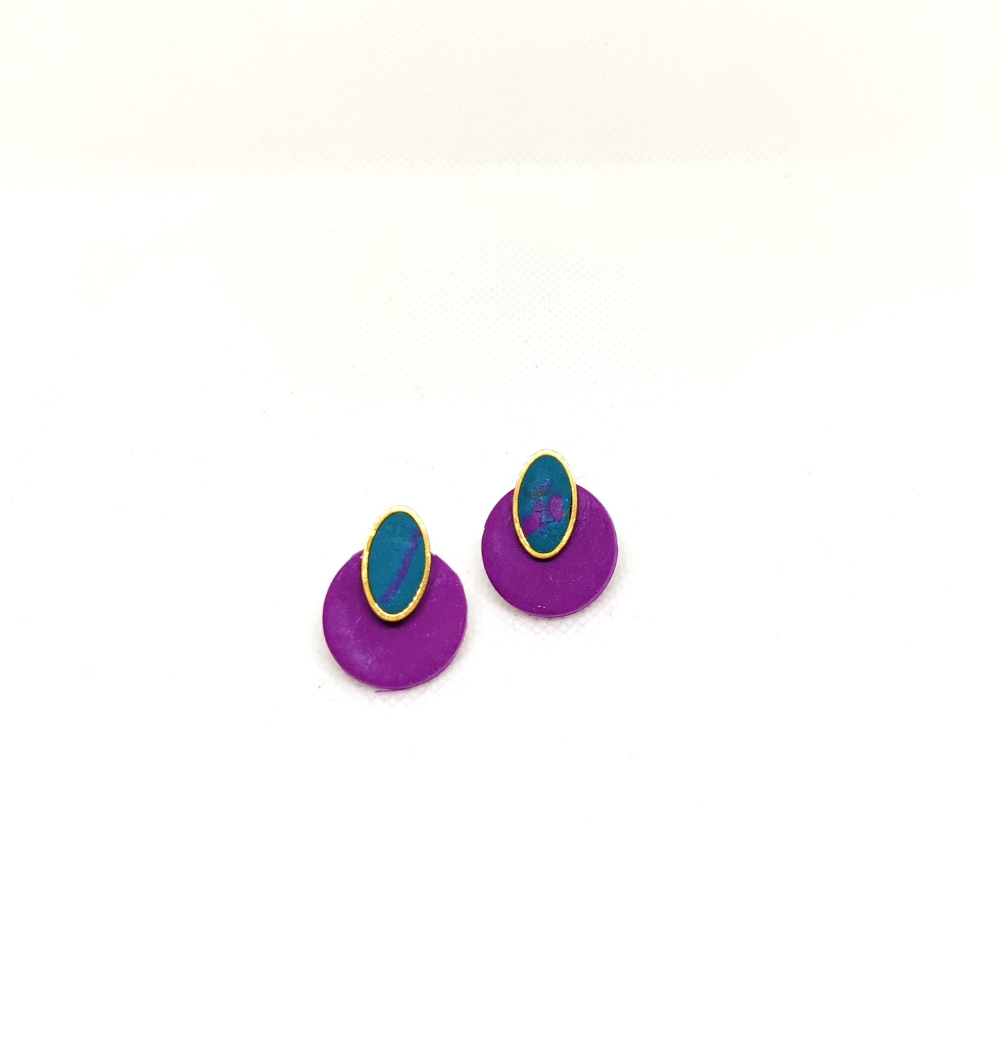 "Purple rain" earrings