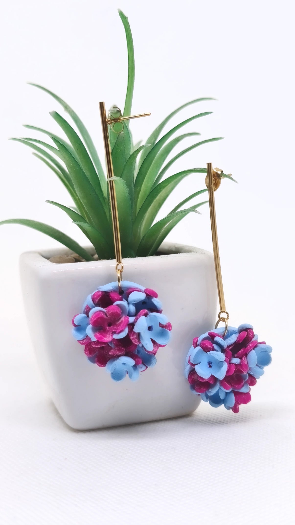 "Hortensia Drop" earrings