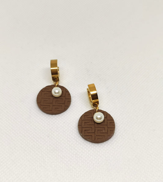 "Meander" Statement earings