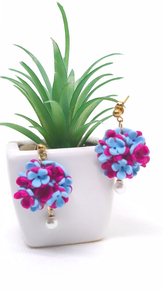 "Hortensia Perla"earrings