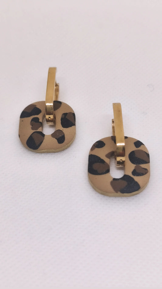 "Panthère Brocade"earrings